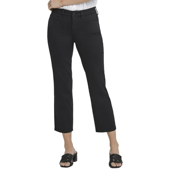 NYDJ womens  Marilyn Black Ankle Crop Jean, 10