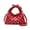 Red, variant on Polka‑Dot Faux Leather Hobo Bag, Knot Handle Drawstring Crossbody Shoulder Purse
