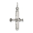thumbnail image 3 of Sterling Silver Antiqued Airplane Charm QC7591, 3 of 5