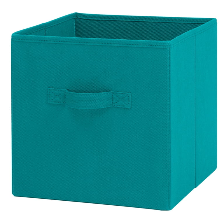 Your Zone Kids Collapsible Fabric Storage Bin, 10.5 x 10.5 x 10.75, Sage  Green