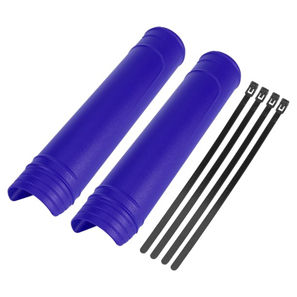 Par de Cubiertas para amortiguadores de motocicleta Unique Bargains Azul 25.2x5cm
