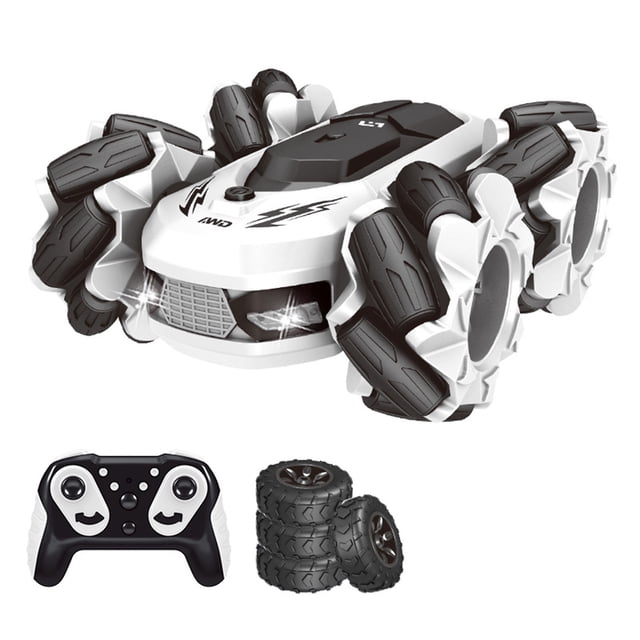 Amdohai Remote Control High Speed Drift Sidetrack Stunt Automobile 2in1 Desert Wheel Four-Wheel Drive 7.4V