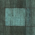thumbnail image 1 of Ahgly Company Indoor Square Abstract Light Blue Contemporary Area Rugs, 7' Square, 1 of 4