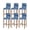 Navy Blue, variant on Pink Bar Stool Covers Set of 2, Vintage Modern Abstract Art Ombre Stretch Washable Bar Chair Covers with Backs, Removable Pub Counter Height Chair Cover for Kitchen Dining Room Cafe