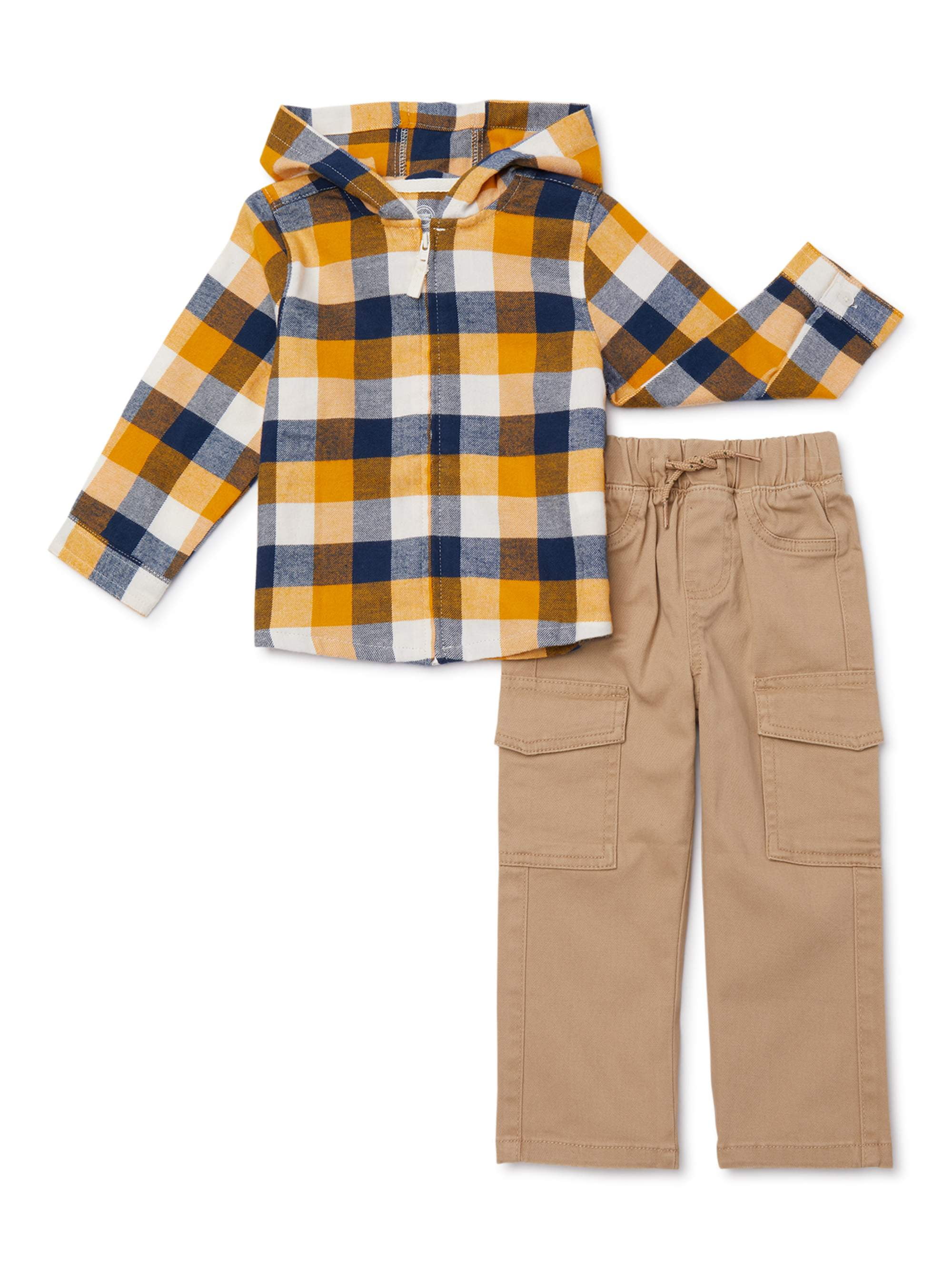 baby boy flannel outfit