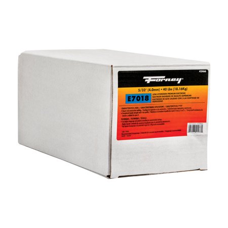 

Forney 5/32 in. Dia. x 15 in. L E7018 Mild Steel Low-Hydrogen Welding Electrodes 84000 psi 40 lb.