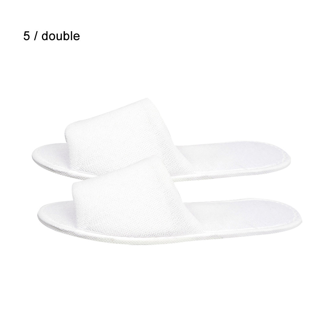 TureClos 5pcs Open Toe Disposable Slipper AntiSlip EVA Shoe for Guests
