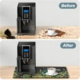 thumbnail image 6 of Coffee Mat, 16" x 24" Cute Flower Theme Coffee Bar Mats for Espresso Machine Station Accessories and Organizer, Hide Stain Rubber Backed Absorbent Dish Drying Pad for Kitchen Counter, Black, 6 of 7