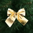 thumbnail image 2 of Manunclaims 12Pcs/Pack Christmas Bows Ornaments Golden Silver Red Bow Xmas Tree Decoration for Home Festival, 2 of 8