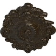 thumbnail image 3 of 30 1/2"W x 20"H x 1 1/2"P Strasbourg Ceiling Medallion, Hand-Painted Stone Hearth Crackle, 3 of 4