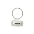 thumbnail image 2 of Gem & Harmony Mens Milgrain Wedding Band Ring in Sterling Silver (9mm) for Men, 2 of 5