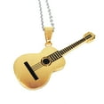 thumbnail image 2 of Opvise Men Women Rock Guitar Pendant Stainless Steel Necklace Jewelry Musician Gift, 2 of 8