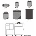 thumbnail image 4 of Compressed Packing Cubes For Travel, 6 Pieces Of Expandable Luggage Storage Bag Compressed Cubes For Packing Mesh Top And Durable Zipper (black), Aesp, 4 of 4