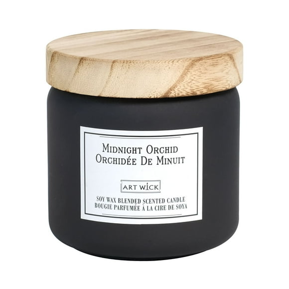 Art Wick 395g Midnight Orchid Soy Wax Blended Scented Candle, · 13.93oz<br>· 395g<br>· pack # 1