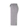 thumbnail image 4 of Fashion Olyvenn Womens Summer Capri Pants Wide Leg Elastic Waist Casual Business Pants Loose Work Lounge Trousers with Pockets Gray M, 4 of 7