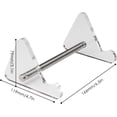 thumbnail image 2 of Keyboard Display Stand Holder Mechanical Computer Keyboard Stand Shelf for Desk Transparent Acrylic Stand Keyboards Storage Holder Tray for Computer Tablet Picture Frame (Small), 2 of 5