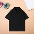 thumbnail image 2 of KAUOD Boys Girls Oversized Polo Shirt Short Sleeve School 𝗨niform Pullover Tops Summer Basic Plain Trendy Shirts, 2 of 8