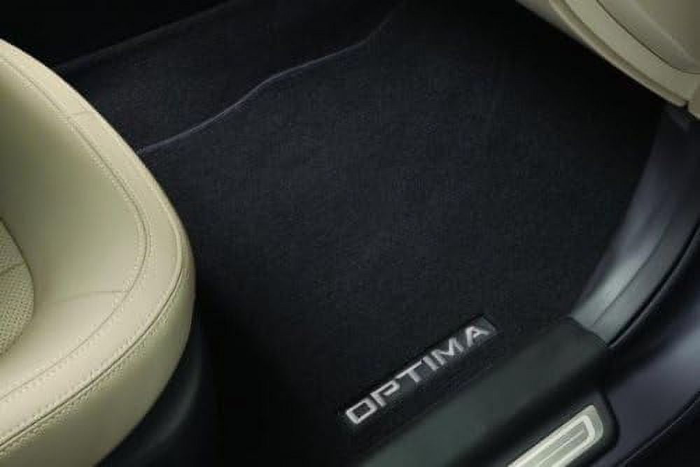 KIA Genuine Accessories 2TF14AC100VA Black 2Post Front and Rear Carpet Floor Mat for Select