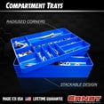 thumbnail image 3 of Ernst MFG 10 Compartment Drawer Organizer: Heavy Duty Stackable Tray for Automotive Tool Organization -Low Profile Toolbox - Nuts and Bolts, Tools, Parts, Easy to Clean Black Made in the USA, 3 of 4