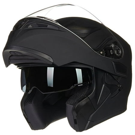 DOT Approved ILM Motorcycle Modular Flip-up Helmet Dual Visors Full Face Helmet with 6 colors& 4 sizes Available