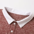thumbnail image 6 of Men's Polo Shirts Collar With Pocket Slim Fit For Men Short Sleeve Soft Cotton Collared Shirt,Red,3XL, 6 of 9