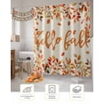 thumbnail image 7 of Fall Shower Curtain Hello Fall Bathroom Curtains with Hooks, Waterproof Fabric Autumn Leaves Thanksgiving Bath Shower Curtains Set for Bathroom Bathtubs Decor 72x72 Inch, 7 of 7