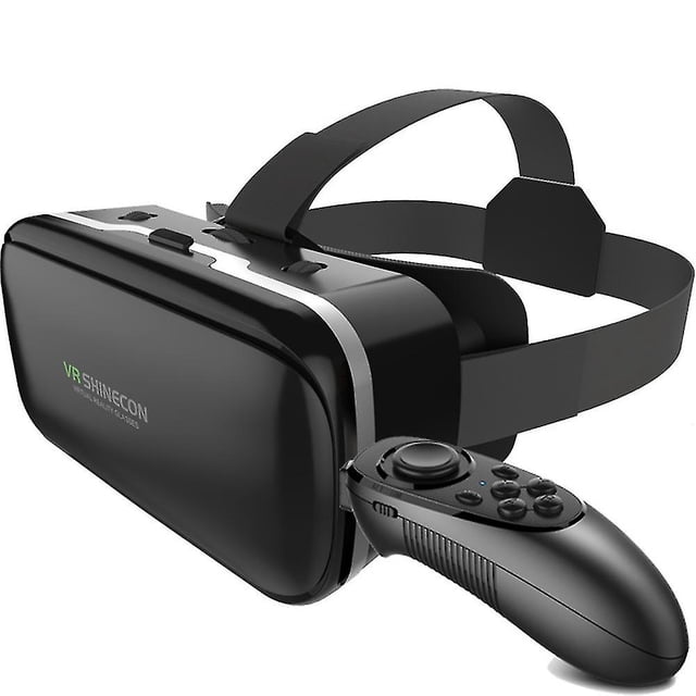 Gafas Vr Gafas de realidad virtual compatibles con Iphone y Android Gafas 3d Vr con controlador Bluetooth, lente HD Virtual Reality Anti Blu-ray para// kaili Sencillez