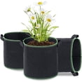 thumbnail image 1 of 3 piezas Bolsa de plantación de 5 galones Bolsa de plantación con asas Bolsa de cultivo de plantas Maceta de tela no tejida para tomates Patatas Flores Plantas Maceta 30x29cm JFHHH pequeña, 1 of 1