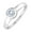 White Gold, variant on 1/2 Carat Bezel Set Diamond Solitaire Engagement Ring in 14K Rose Gold (Ring Size 6.75)