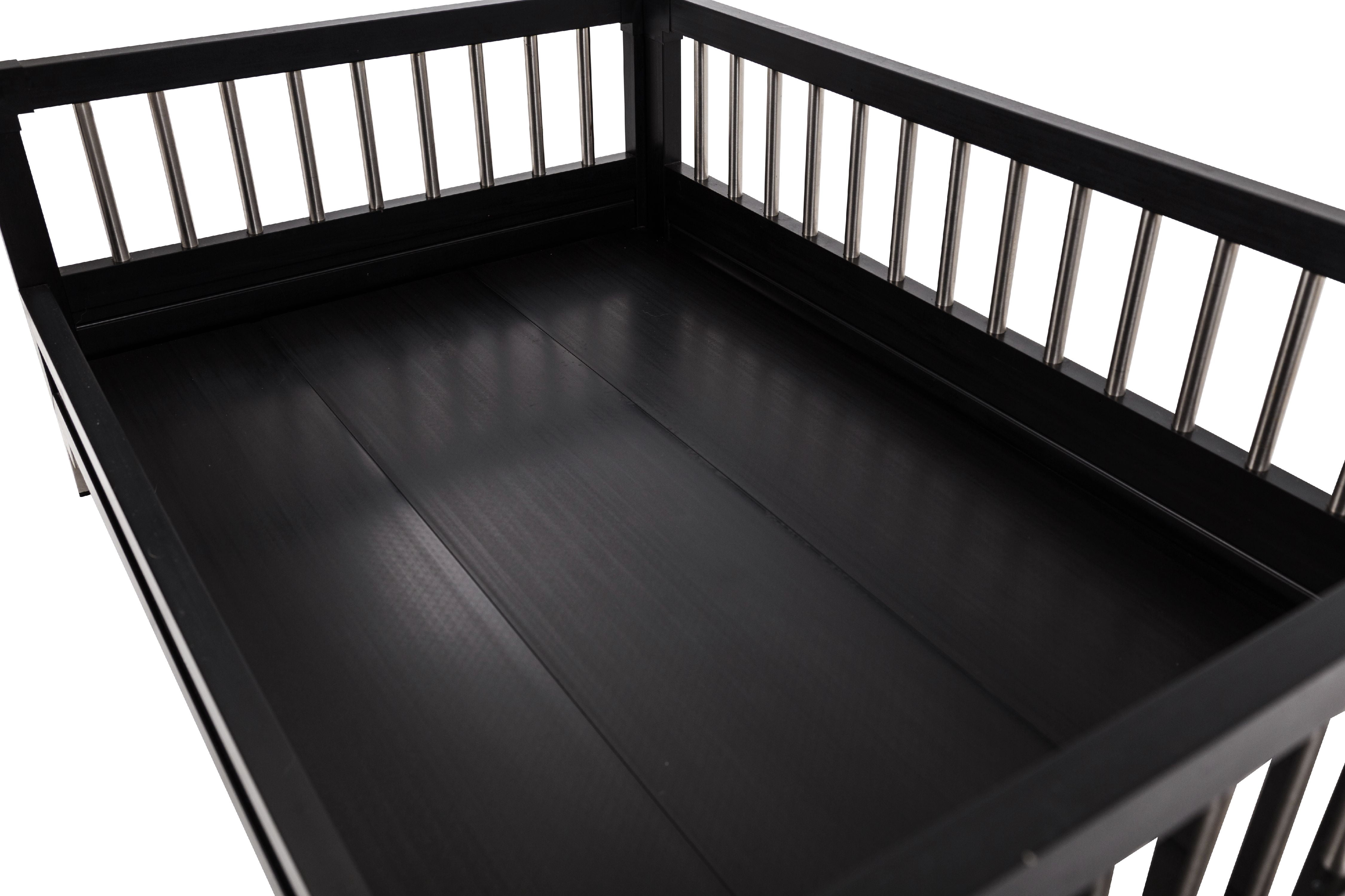 ECOFLEX Raised Dog Bed with Memory Foam Cushion, Espresso, Extra Large