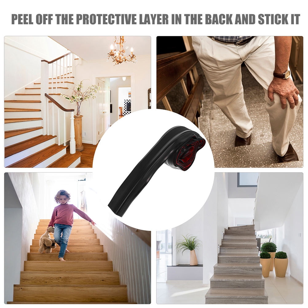 Worgeous 1 Roll Anti-slip Ladder Trim Grip Tape Non-slip Stairs Sticker Tape for Indoor Outdoor