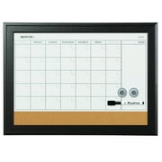 Quartet Magnetic Dry-Erase Combo Calendar Board w/Frame, 23" x 17"
