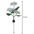thumbnail image 2 of 3 cabezas Hortensia Luz de tierra Bendable LED Solar Path Yard Lights para patio, 2 of 9