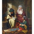 thumbnail image 2 of Georg Wilhelm Timm 15x17 Gold Ornate Wood Frame and Double Matted Museum Art Print Titled - The Scribe, 2 of 4