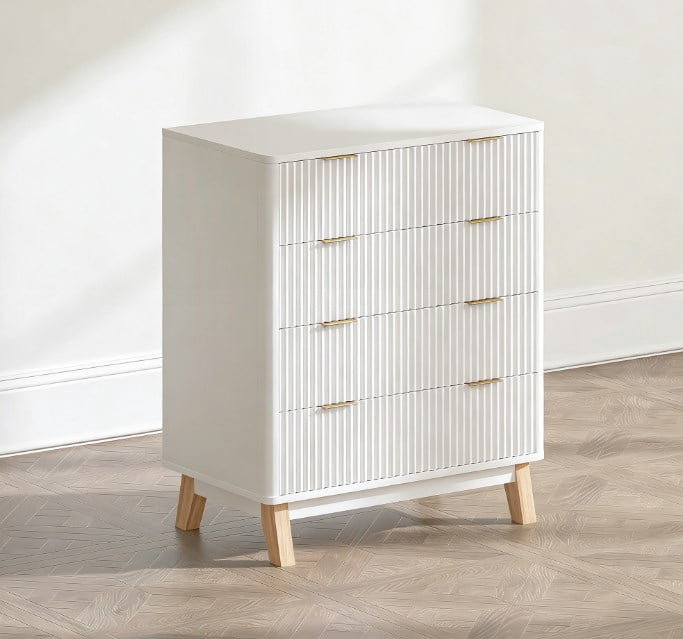 Contemporary Style Closet Dresser,4 Drawer Double Dresser for Your Home