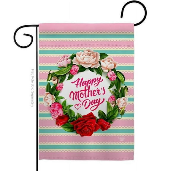 Ornament Collection G192518-BO Roses Mother Day Family 13 x 18.5 in. Double-Sided Decorative Vertical Garden Flags for House Decoration Banner Yard Gift