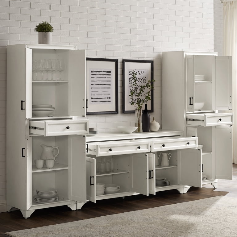 Crosley Tara 3 Piece Sideboard and Pantry Set - Walmart.com