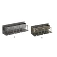 thumbnail image 2 of Kearding Soporte para cepillos de dientes, estante de Metal sin perforaciones, estante para de montado en la pared, accesorio autoadhesivo Accesorios de baño Gris Dos portavasos, 2 of 6