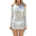thumbnail image 2 of Neewe Women's Swimsuit Cover Up Shirt Long Sleeve Bathing Suit Coverups Summer Beach Cover Ups, 2 of 6