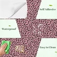 thumbnail image 4 of Peel and Stick Wallpaper Pink Leopard Print Black Accents 24in x 118in Contact Paper Removable Self Adhesive Wall Mural Wall Decor for Bedroom Kitchen Cabinets, 4 of 8