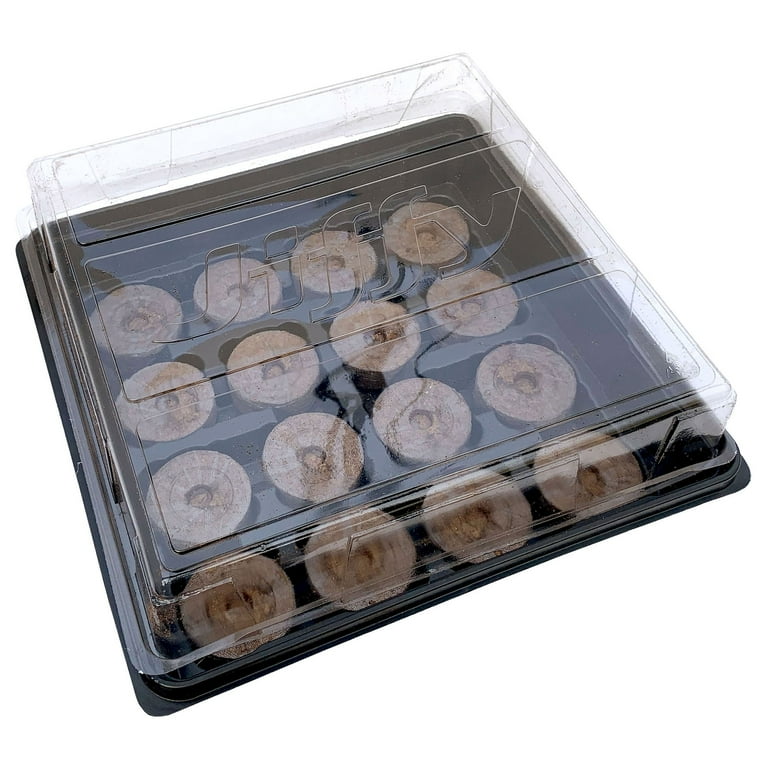 G0128-16★カントリー・ホール・オブ・フェイム 16枚セット Jiffy 16 Cell Tomato & Vegetable Greenhouse with 50mm Peat Pellets