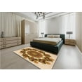 thumbnail image 5 of Ahgly Company Machine Washable Indoor Rectangle Transitional Mahogany Brown Area Rugs, 2' x 5', 5 of 7