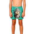 thumbnail image 6 of Kids Boys Pull-on Shorts Elastic Waist Lightweight Surprised Owl Print Bottoms for School Summer Daily Outfits, 5T-14Y, 6 of 9