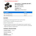 thumbnail image 2 of Knock Sensor - Compatible with 2007 - 2017 Nissan Altima 2008 2009 2010 2011 2012 2013 2014 2015 2016, 2 of 2