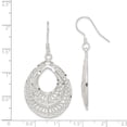 thumbnail image 2 of 925 Sterling Silver Filigree Teardrop Drop Dangle Earrings, 2 of 6