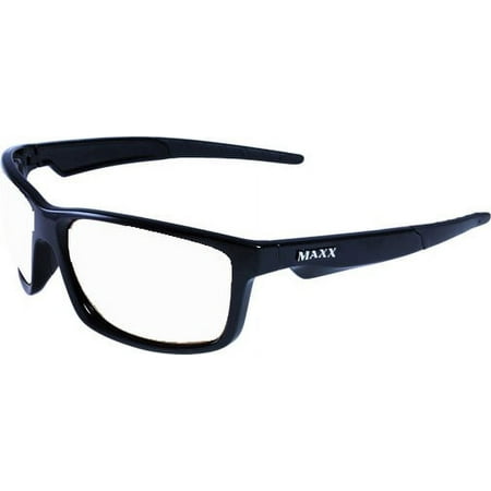 Computer Glasses with Sheer Vision Clear Double Sided Anti Reflective Scratch Resistant Lenses - Black Retro Plastic