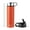 Orange, variant on Canddidliike 22 Oz Double-walled Insulated Stainless Steel Water Bottle with 2 Lids and Straw-Orange, Modern Water Bottle with Straw Lid Vacuum Insulated Stainless Steel Metal Thermos Bottles