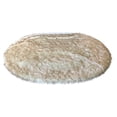 thumbnail image 5 of Soho Luxurious Faux Sheepskin Oval Shape White with Brown Tips Shag Area Rug, 5 of 5