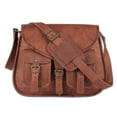thumbnail image 5 of 14-Inch Genuine Leather Shoulder Bag for Women – Crossbody Satchel, Tote & Travel Purse, Stylish Diaper Bag Option, 5 of 13