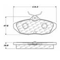 thumbnail image 2 of Centric C-Tek Brake Pad Set, #102-05990, 2 of 4